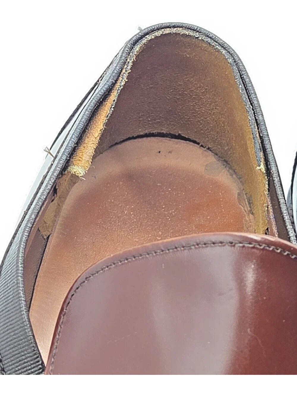 Allen Edmonds Biscayne 8884 11D Burgundy Tassel Loafers Vintage 1980s USA